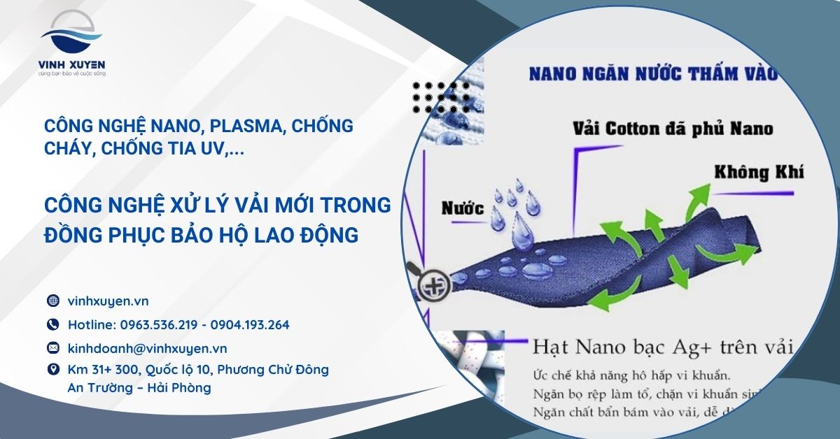 Công Nghệ Xử Lý Vải Mới Trong Đồng Phục Bảo Hộ Lao Động