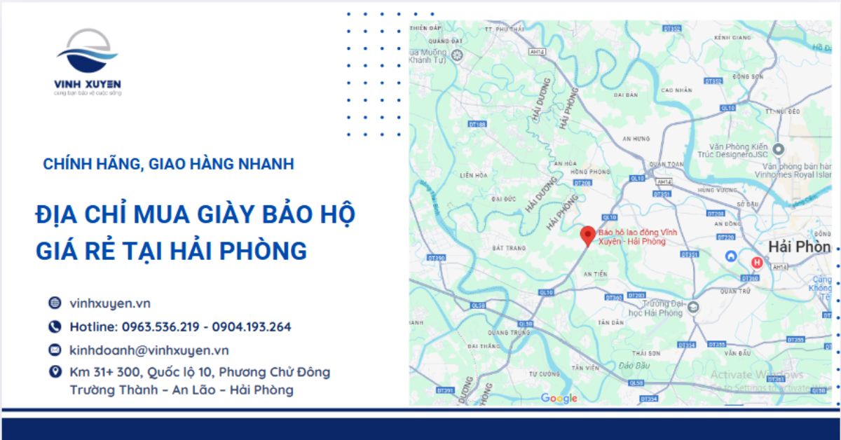 Địa chỉ mua giày bảo hộ giá rẻ tại Hải Phòng - Chính hãng, Giao hàng nhanh