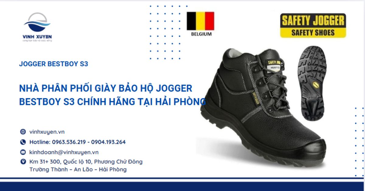 Nhà phân phối giày bảo hộ Jogger Bestboy S3 chính hãng tại Hải Phòng