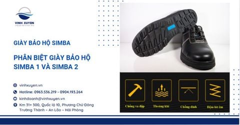 Phân biệt giày bảo hộ da Simba 1 và Simba 2