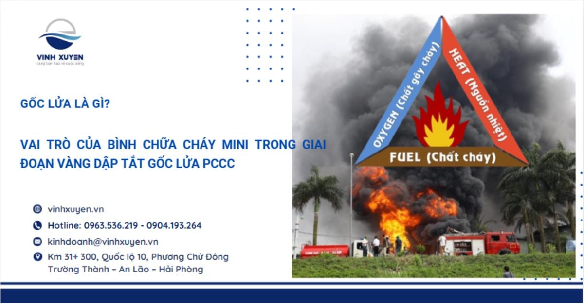 Gốc Lửa Là Gì? Vai Trò Của Bình Chữa Cháy Mini Trong Giai Đoạn Vàng PCCC