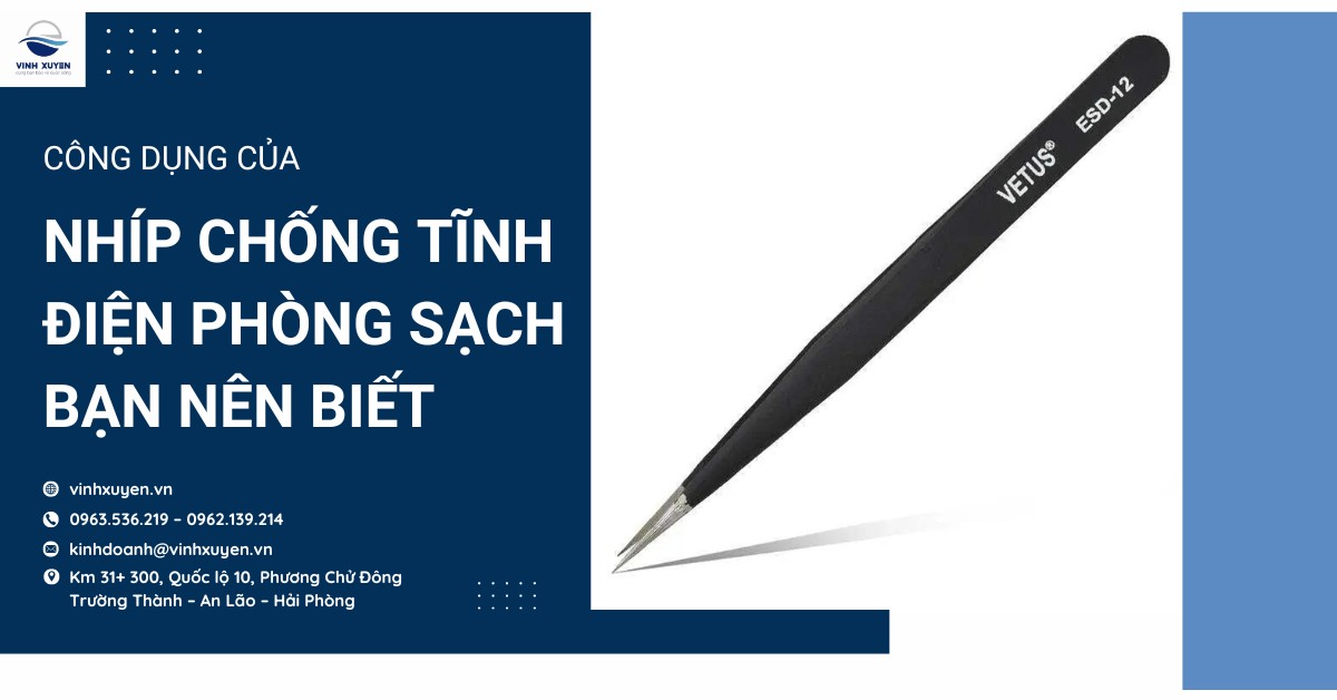 Nhíp chống tĩnh điện là gì Công dụng của nhíp chống tĩnh điện