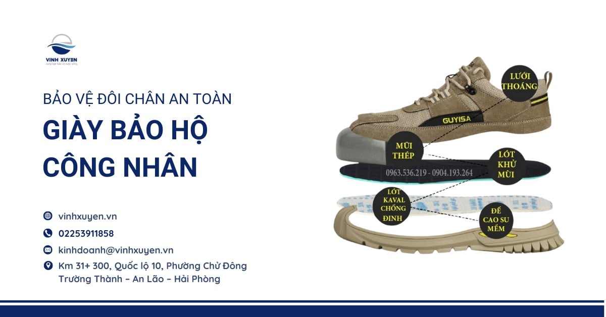Giày Bảo Hộ Công Nhân - Bảo Vệ Đôi Chân An Toàn Cho Mọi Bước Đi