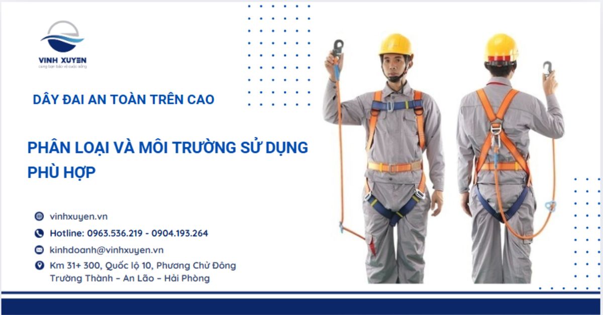 Phân Loại Dây Đai An Toàn - Môi Trường Sử Dụng Phù Hợp Nhất