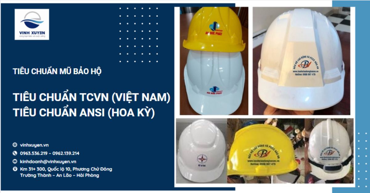 Tiêu chuẩn mũ bảo hộ: Tiêu chuẩn ANSI, TCVN