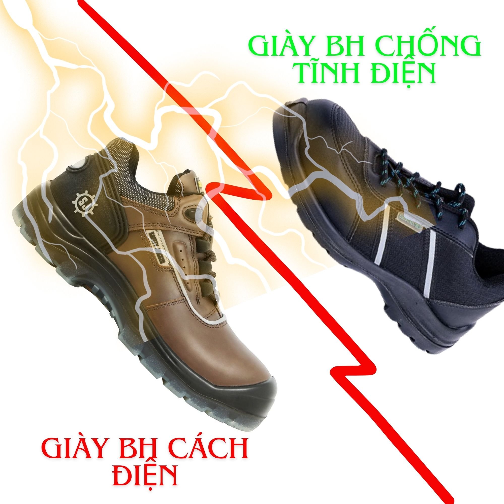 Giày chống tĩnh điện và giày cách điện khác nhau như thế nào?