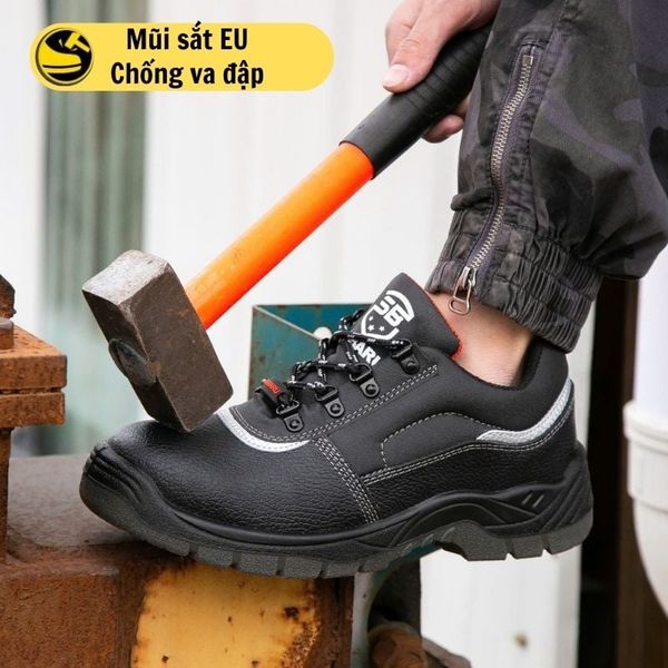 Giày bảo hộ mũi sắt chống đinh đi công trình