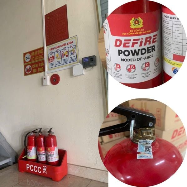 Bình chữa cháy bột Defire 4Kg tại Hải Phòng sử dụng trong gia đình