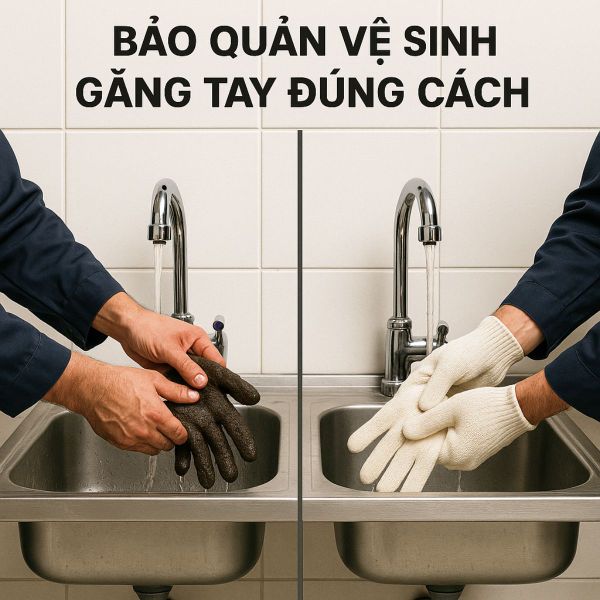 Bảo quản vệ sinh găng tay bảo hộ đúng cách