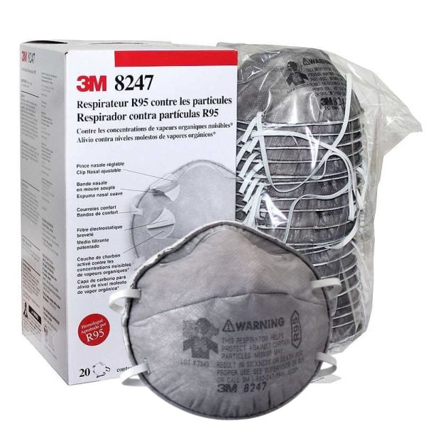 Khẩu trang than hoạt tính 3M 8247