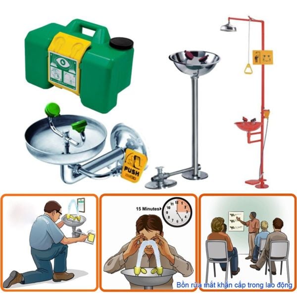 Bồn rửa mắt khẩn cấp chính hãng tại Hải Phòng