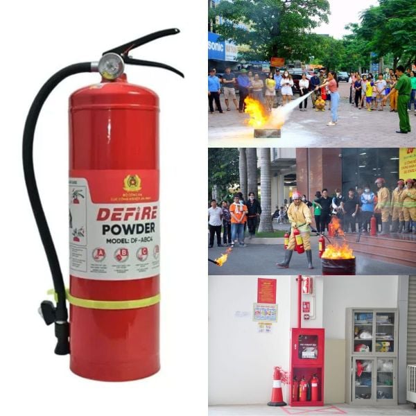 Bình chữa cháy bột ABC 4Kg giá rẻ tại Hải Phòng