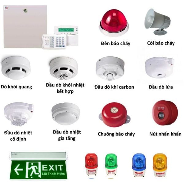 Các thiết bị đèn, chuông báo cháy