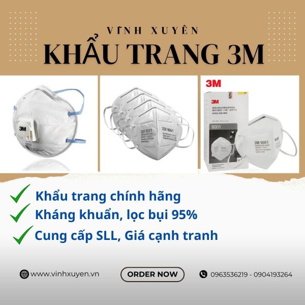 Khẩu trang 3M chính hãng
