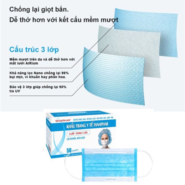 khẩu trang y tế 3 lớp