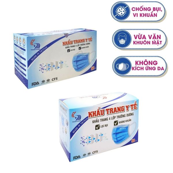 Khẩu trang y tế 4 lớp Trường Dương chính hãng tại Hải Phòng