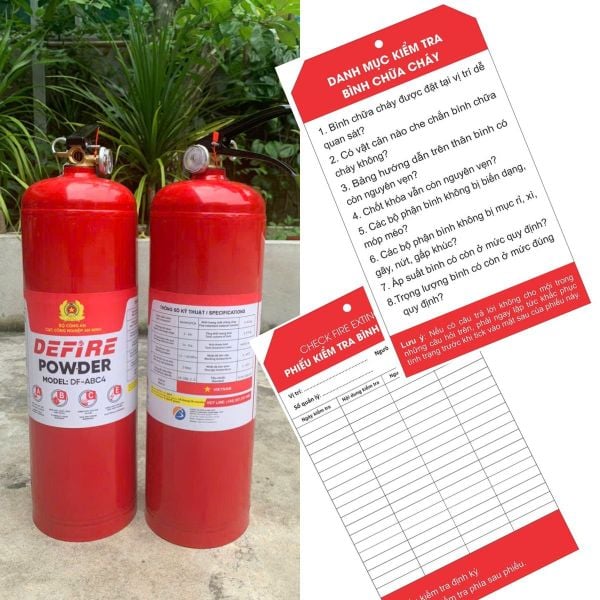 Kiểm tra, bảo trì bình chữa cháy định kì