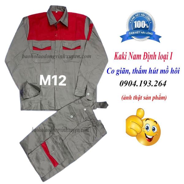 Quần áo bảo hộ sử dụng vải kaiki Nam Định loại đẹp