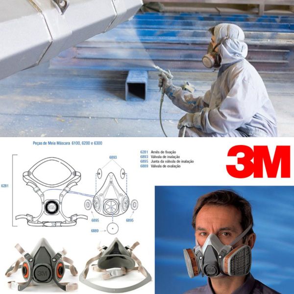 Mặt nạ 3M chống khí độc ngành sơn