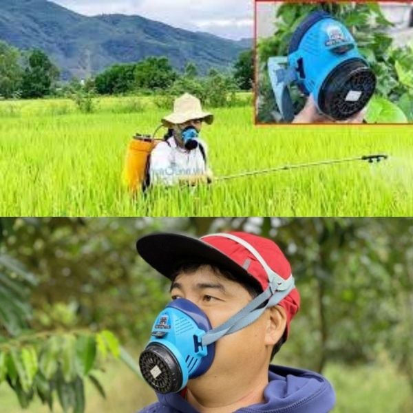 Mặt nạ phòng độc phun thuốc sâu trong nông nghiệp