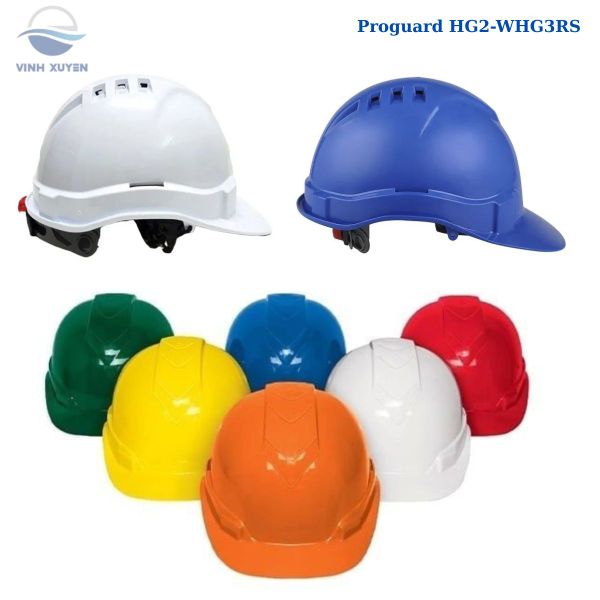 Mũ bảo hộ Proguard HG2‑WHG3RS có lỗ thoáng khí chính hãng tại Hải Phòng