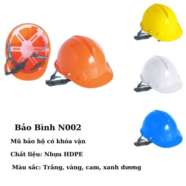Mũ bảo hộ Bảo Bình N002 khóa vặn giá rẻ