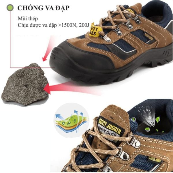 Giày bảo hộ Jogger X2020 an toàn cho thợ cơ khí đóng tàu