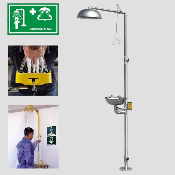 Bồn rửa mặt kết hợp vòi mắt chính hãng