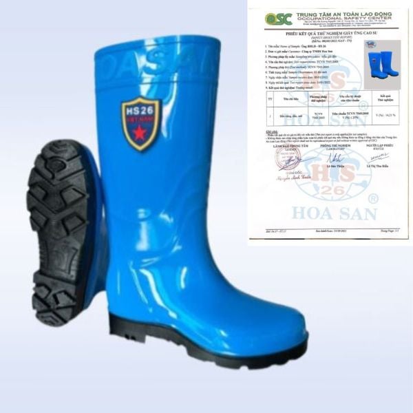 Ủng bảo hộ Hoa San chính hãng đạt các tiêu chuẩn an toàn lao động