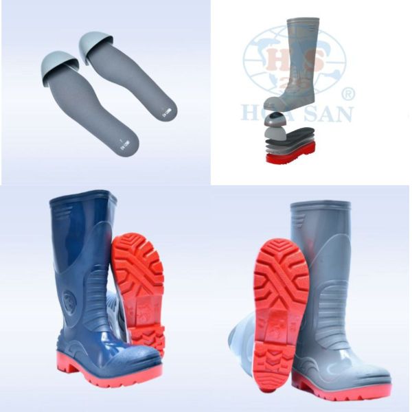 Ủng bảo hộ Hoa San mũi thép chính hãng tại Hải Phòng