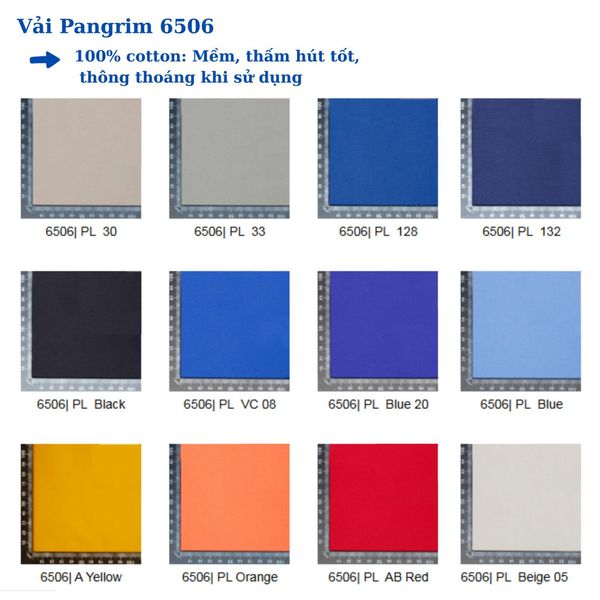 Vải 100% cotton may quần áo đồng phục bảo hộ