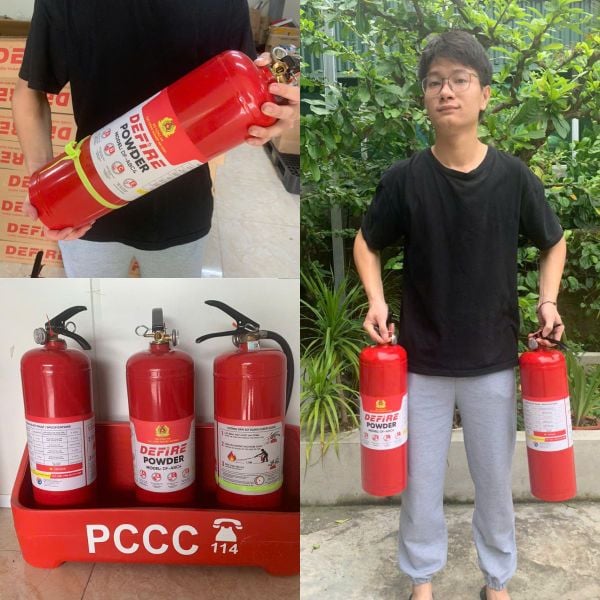 Bình Chữa Cháy Bột ABC 4kg cho mọi gia đình