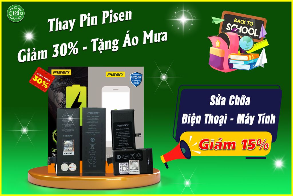 Back To School - Ưu đãi Sửa chữa Điện thoại - Máy tính