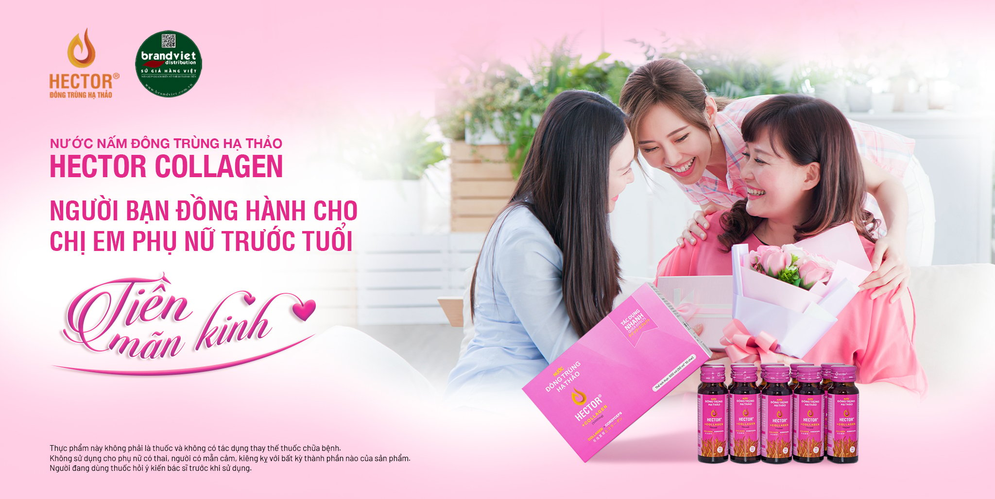 NƯỚC NẤM ĐÔNG TRÙNG HẠ THẢO HECTOR COLLAGEN - BẠN ĐỒNG HÀNH CỦA CHỊ EM TUỔI TIỀN MÃN KINH!