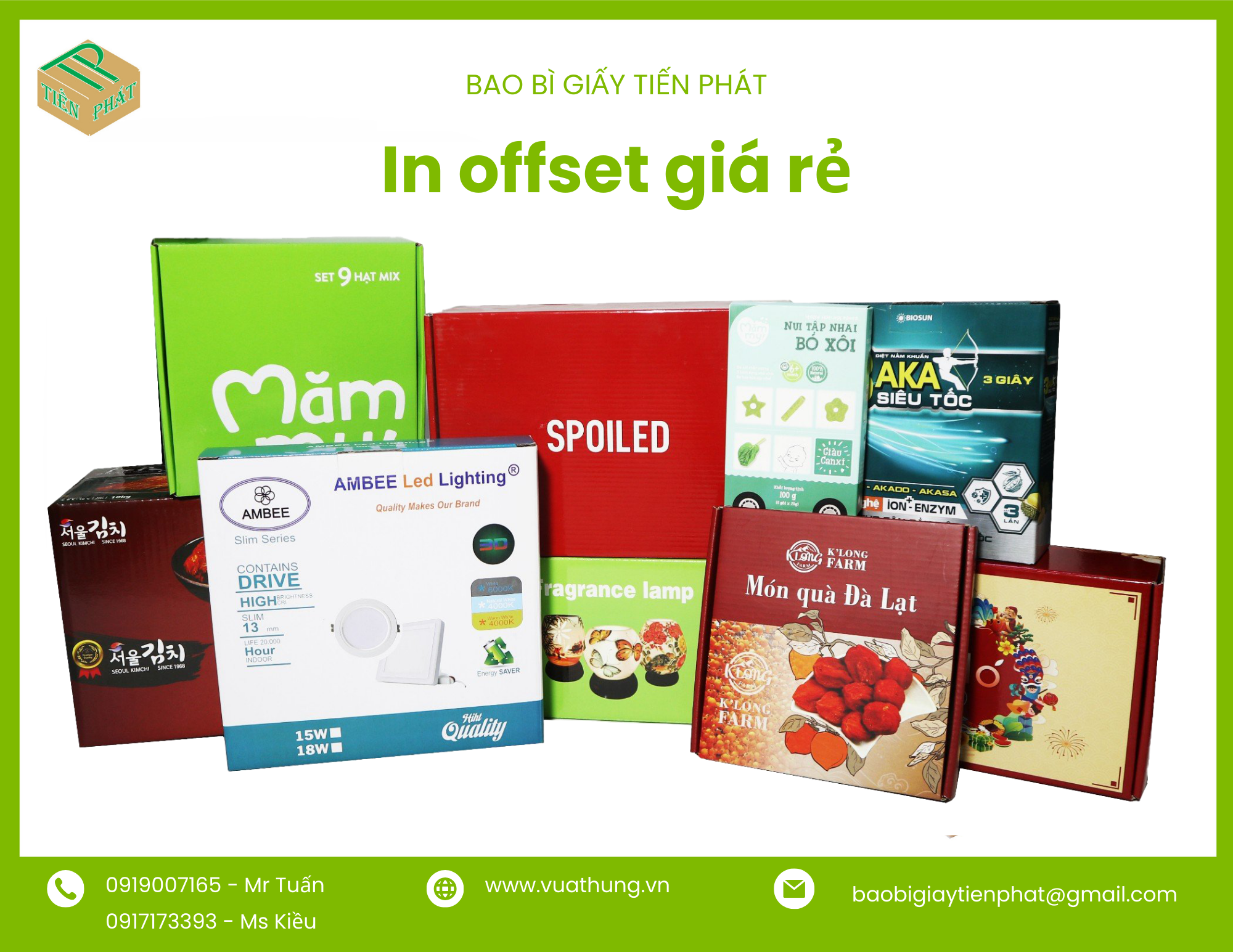 In thùng carton ở đâu ? In Tiến Phát giá rẻ TPHCM