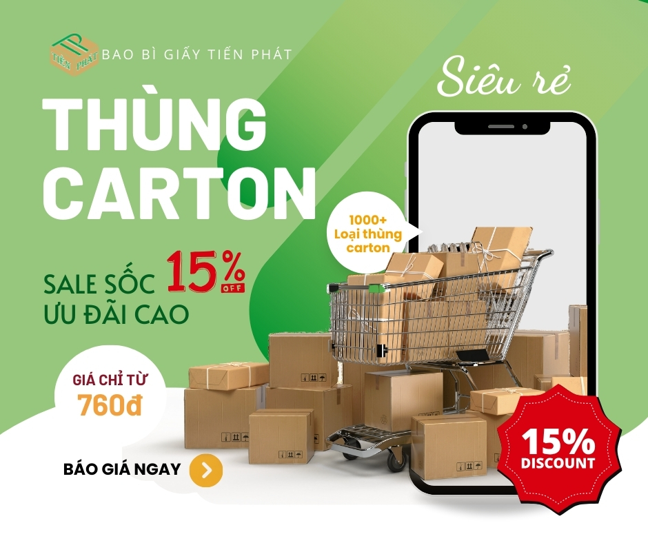 Bảng giá thùng carton đủ kích thước mới nhất năm 2025