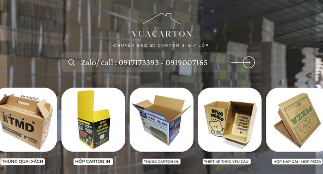 Địa chỉ cung cấp thùng carton nắp rời đựng hồ sơ giá tốt tại Tân Phú