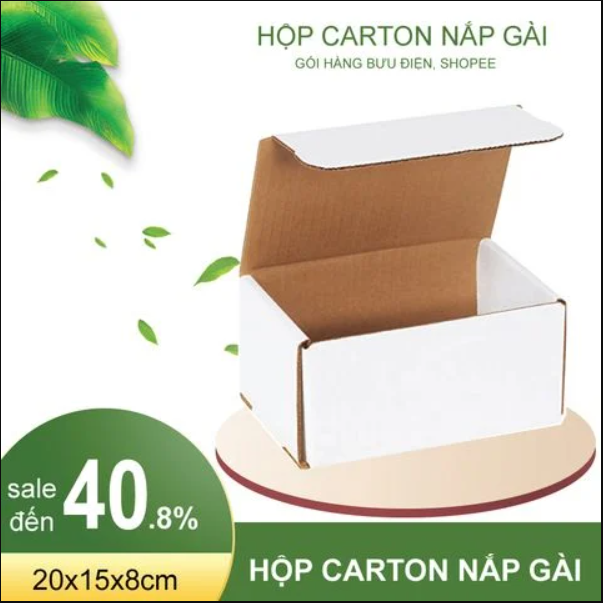 Mua hộp carton trắng nắp gài ở đâu ?