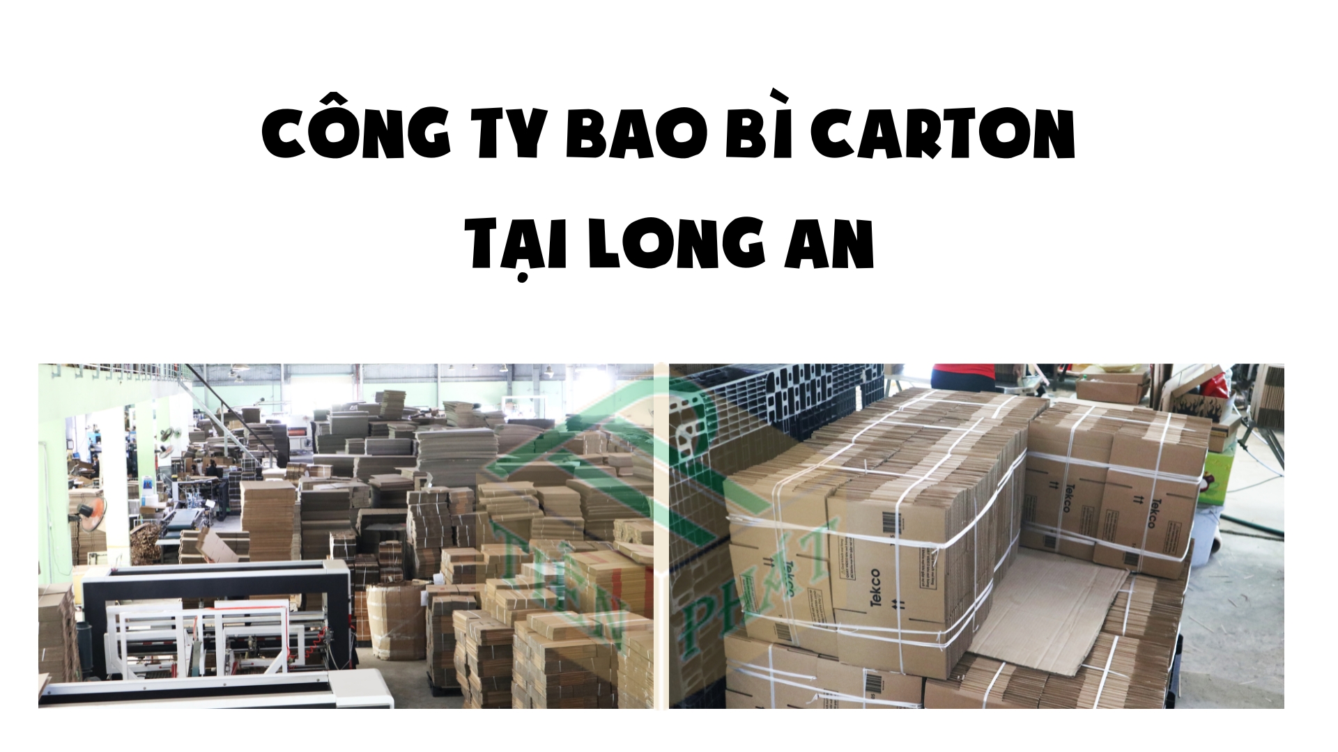 Công ty sản xuất thùng carton tại Long An - Tiến Phát