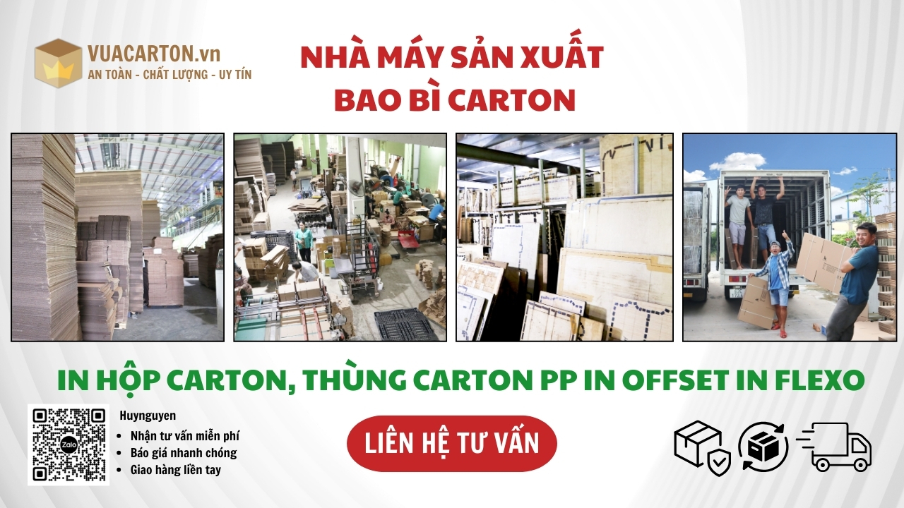 Giá in hộp carton 3 lớp mới tại TPHCM 1/2025