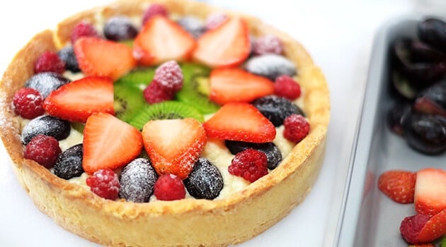 Ba bước làm bánh Tart trái cây dễ dàng với lò nướng đa năng