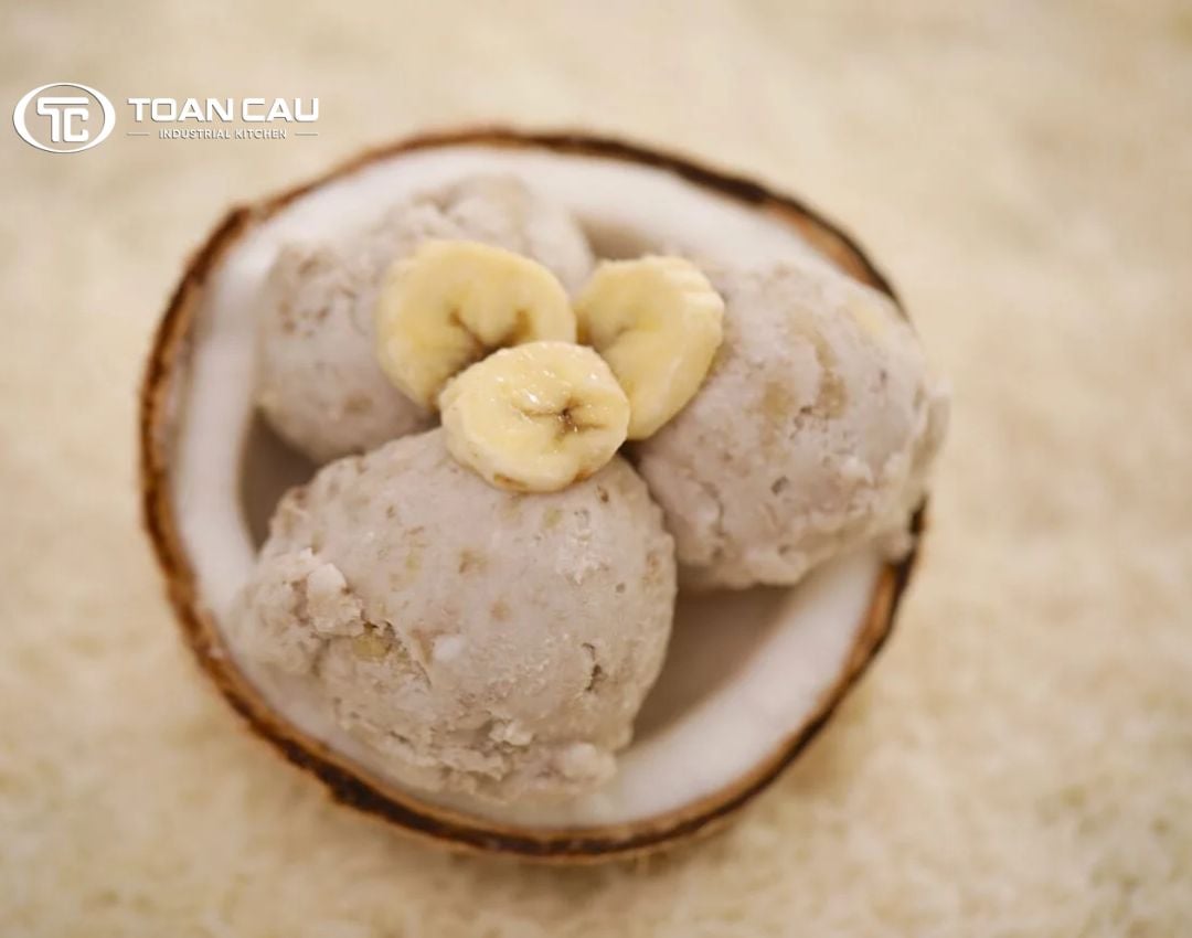 Cách làm kem chuối nước cốt dừa thơm ngon, béo ngậy giải nhiệt ngày hè