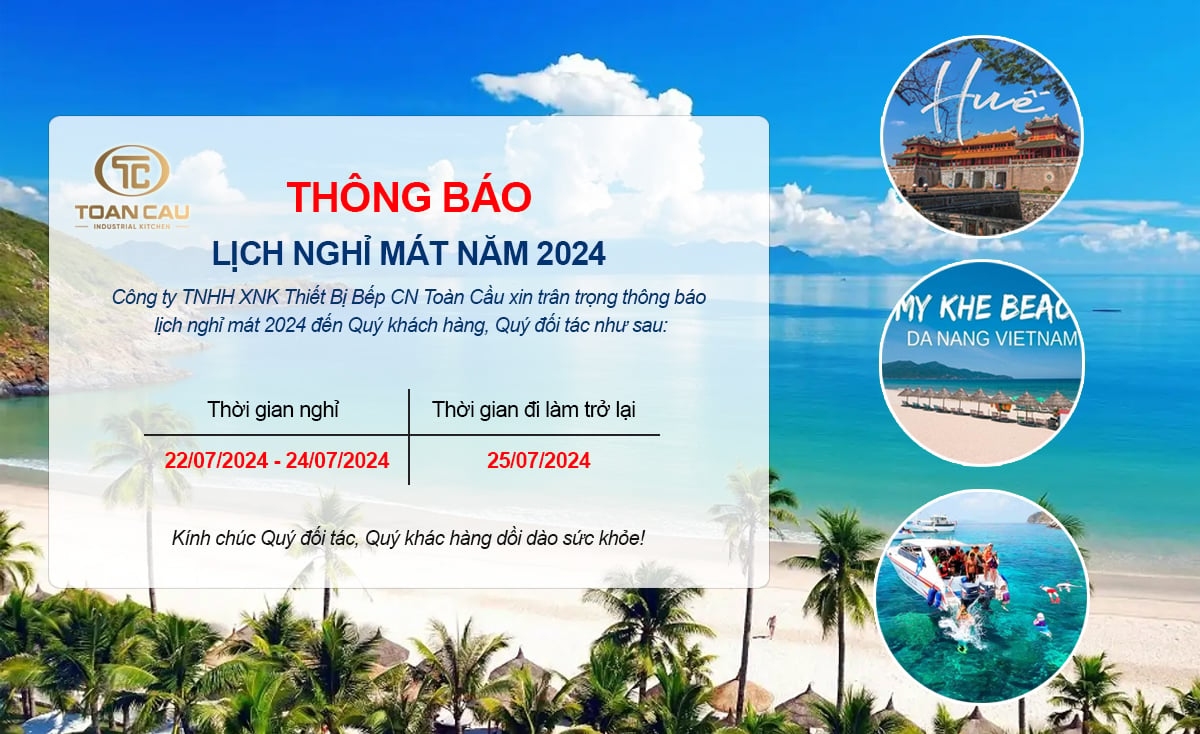 Thông báo lịch nghỉ mát hè 2024