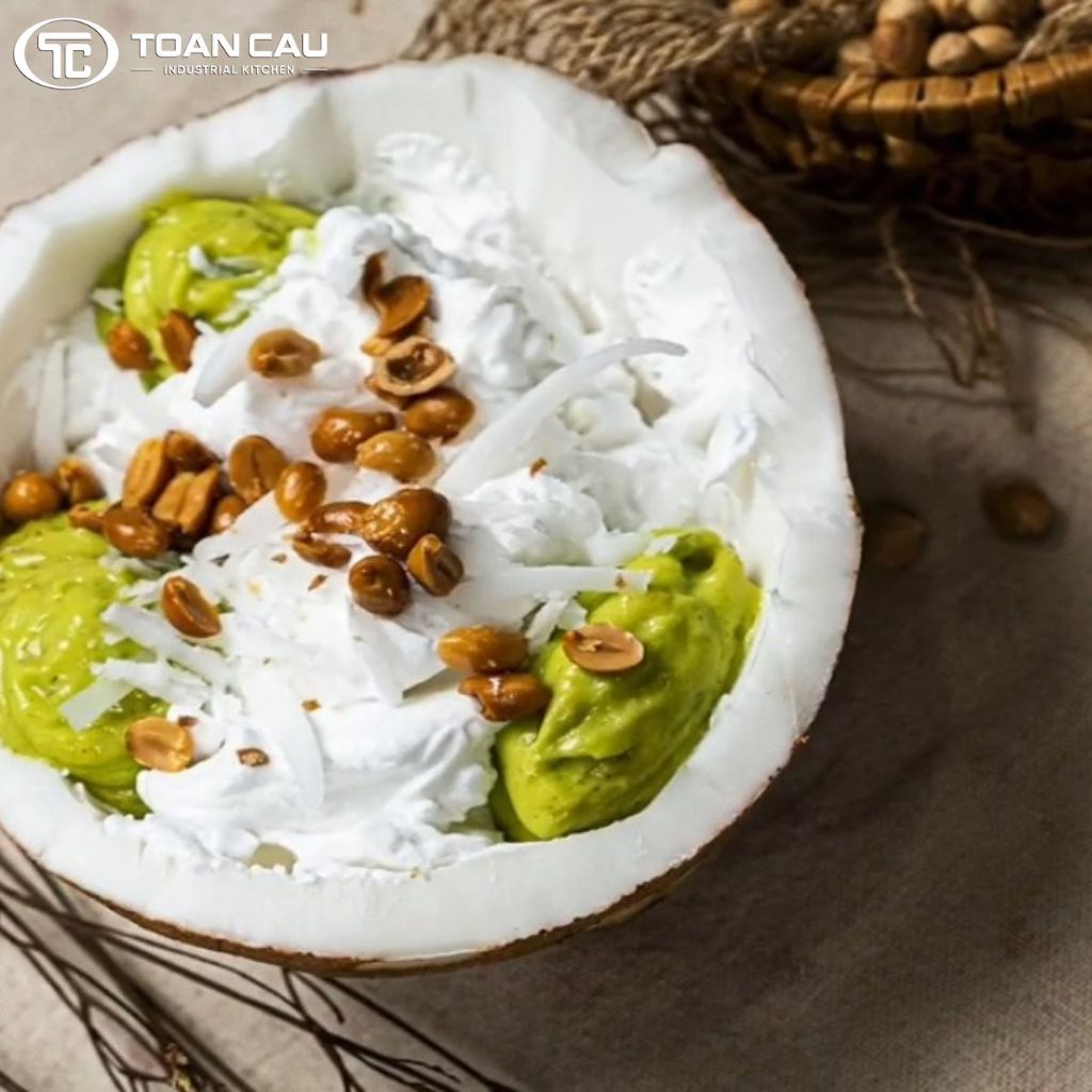 cách làm kem bơ dừa ngon