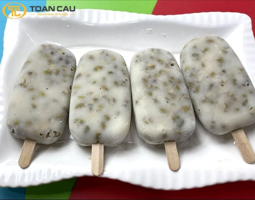 Làm kem đậu xanh tại nhà