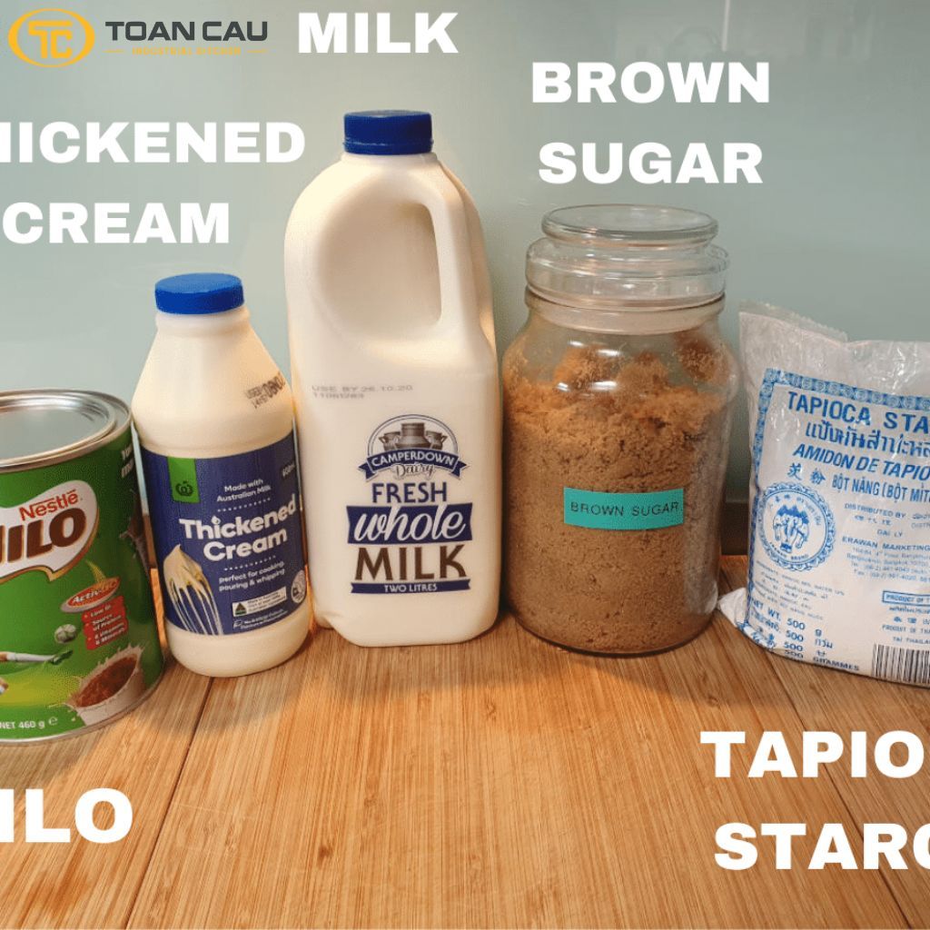 cách làm kem milo