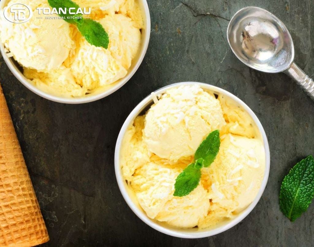Làm kem sầu riêng với Whipping Cream