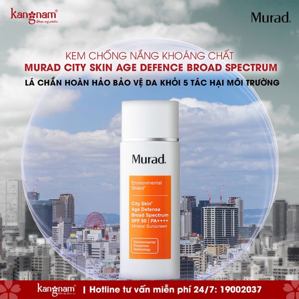 Kem Chống Nắng Khoáng Chất Murad City Skin Age Defence Broad Spectrum SPF 50