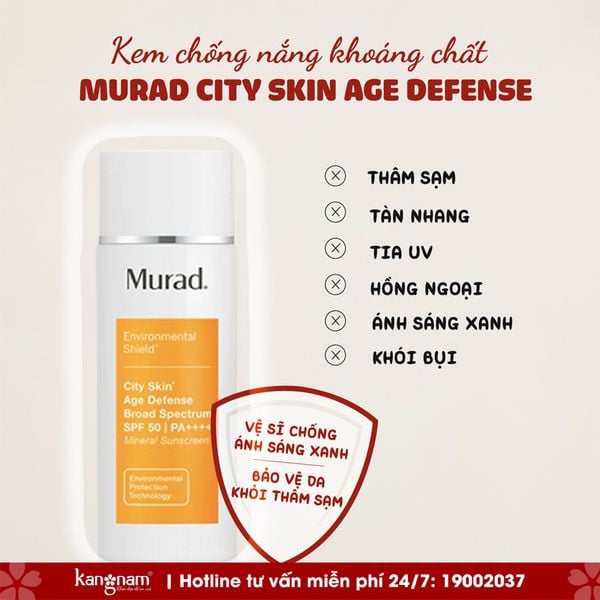 Công dụng của Kem Chống Nắng Murad City Skin