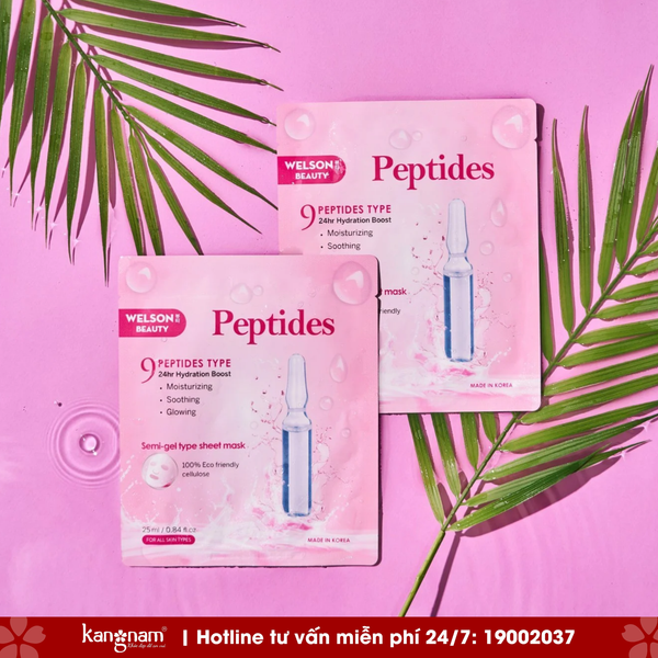Mặt Nạ Cấp Ẩm Welson Beauty Peptides